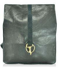 Кожаный рюкзак rg-68 черный