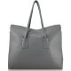 Женская кожаная сумка poolparty-sense-grey серая