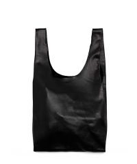 Женская кожаная сумка leather-tote черная