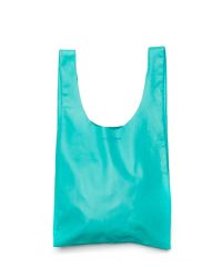 Женская кожаная сумка poolparty-leather-tote-blue голубая