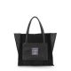 Женская кожаная сумка poolparty-soho-insideout-black-velour черная