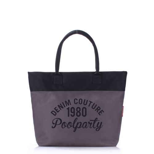 Женская сумка Poolparty poolparty-paradise-grey-black