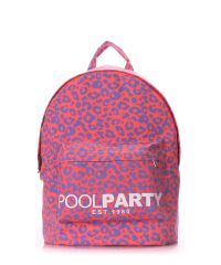 Рюкзак молодежный PoolParty backpack-leo-pink