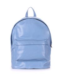 Кожаный рюкзак PoolParty backpack-leather-sky