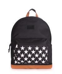 Рюкзак молодежный PoolParty backpack-stars-black