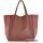 Женская кожаная сумка POOLPARTY soho-marsala-velour вишневая