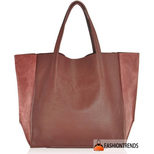 Женская кожаная сумка POOLPARTY soho-marsala-velour вишневая