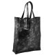Женская кожаная сумка Poolparty City Leather City Bag черная