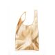 Женская кожаная сумка POOLPARTY leather-tote-gold золотая