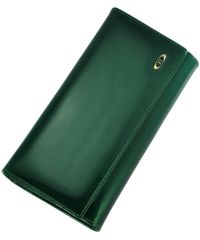 Кожаный кошелек BC34 зеленый
