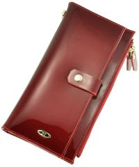 Кожаный кошелек BC420 красный