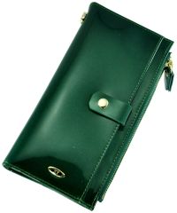 Кожаный кошелек BC420 зеленый