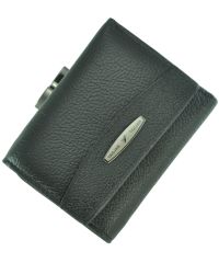 Кожаный кошелек T707-3H09-B черный