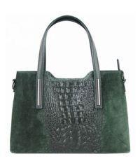 Женская кожаная сумка BC1032 зеленая