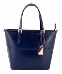 Женская кожаная сумка BC118 синяя