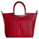 Женская кожаная сумка BC123 красная