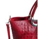 Женская кожаная сумка BC123 красная