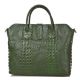 Женская кожаная сумка BC127 зеленая