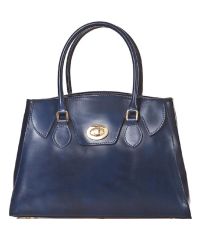 Женская кожаная сумка BC129 синяя