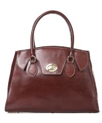 Женская кожаная сумка BC129 коричневая