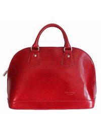 Женская кожаная сумка BC130 красная