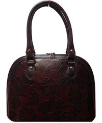 Женская кожаная сумка BC132 темно-коричневая