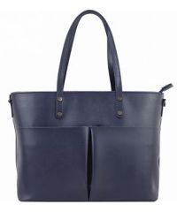 Женская кожаная сумка BC135 синяя