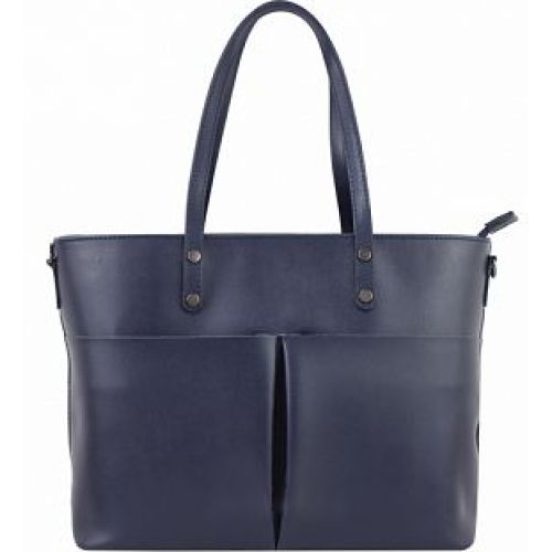 Женская кожаная сумка BC135 синяя