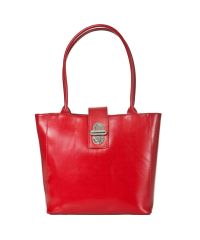 Женская кожаная сумка BC204 красная