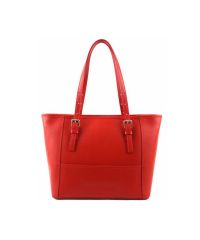 Женская кожаная сумка BC205 красная
