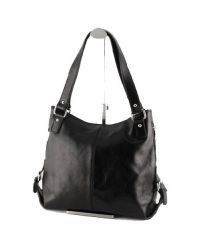 Женская кожаная сумка BC208 черная