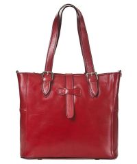 Женская кожаная сумка BC211 красная