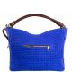 Женская кожаная сумка BC215 синяя