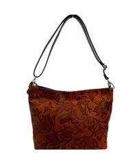 Женская кожаная сумка BC216 коричневая