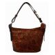 Женская кожаная сумка BC217 коричневая
