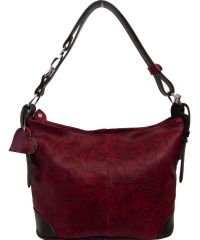 Женская кожаная сумка BC217 красная