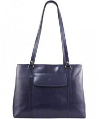 Женская кожаная сумка BC224 синяя