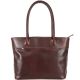 Женская кожаная сумка BC228 коричневая