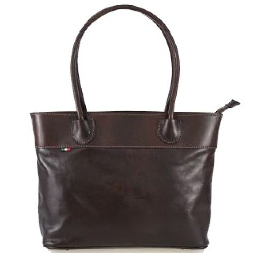 Женская кожаная сумка BC228 темно-коричневая