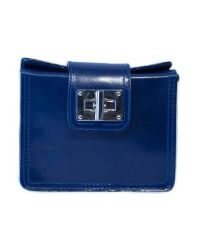 Женская кожаная сумочка BC310 синяя