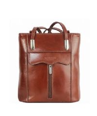 Женская кожаная сумка BC317 коричневая