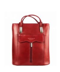 Женская кожаная сумка BC317 красная