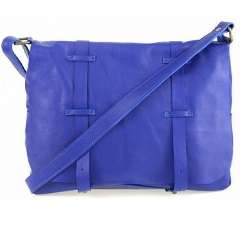 Женская кожаная сумка BC321 синяя