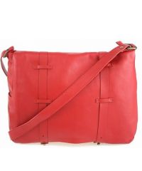 Женская кожаная сумка BC321 красная