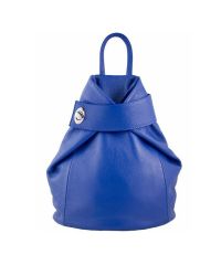 Кожаный рюкзак BC709 синий