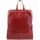 Кожаный рюкзак BC711 красный