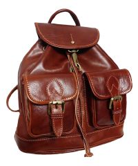Кожаный рюкзак BC715 коричневый