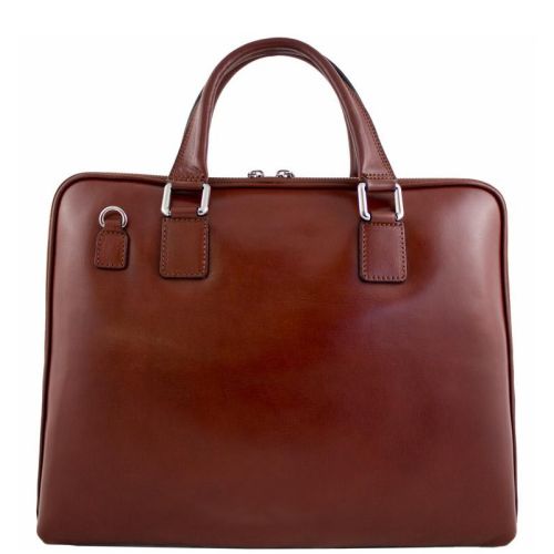 Кожаный портфель BC801 коричневый