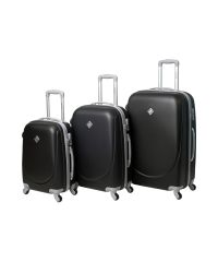 Набор чемоданов Bonro Smile 3 штуки черный (110229)