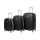 Набор чемоданов Bonro Smile 3 штуки черный (110229)